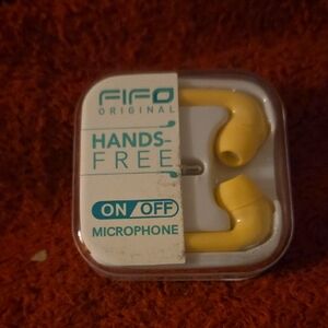 FIFO Hands-Free Earphones in Yellow